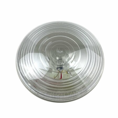 TRUCK-LITE 40 Series, Incandescent, Clear Round, 1 Bulb, Back-Up Light, PL-2, 12V 40204-P